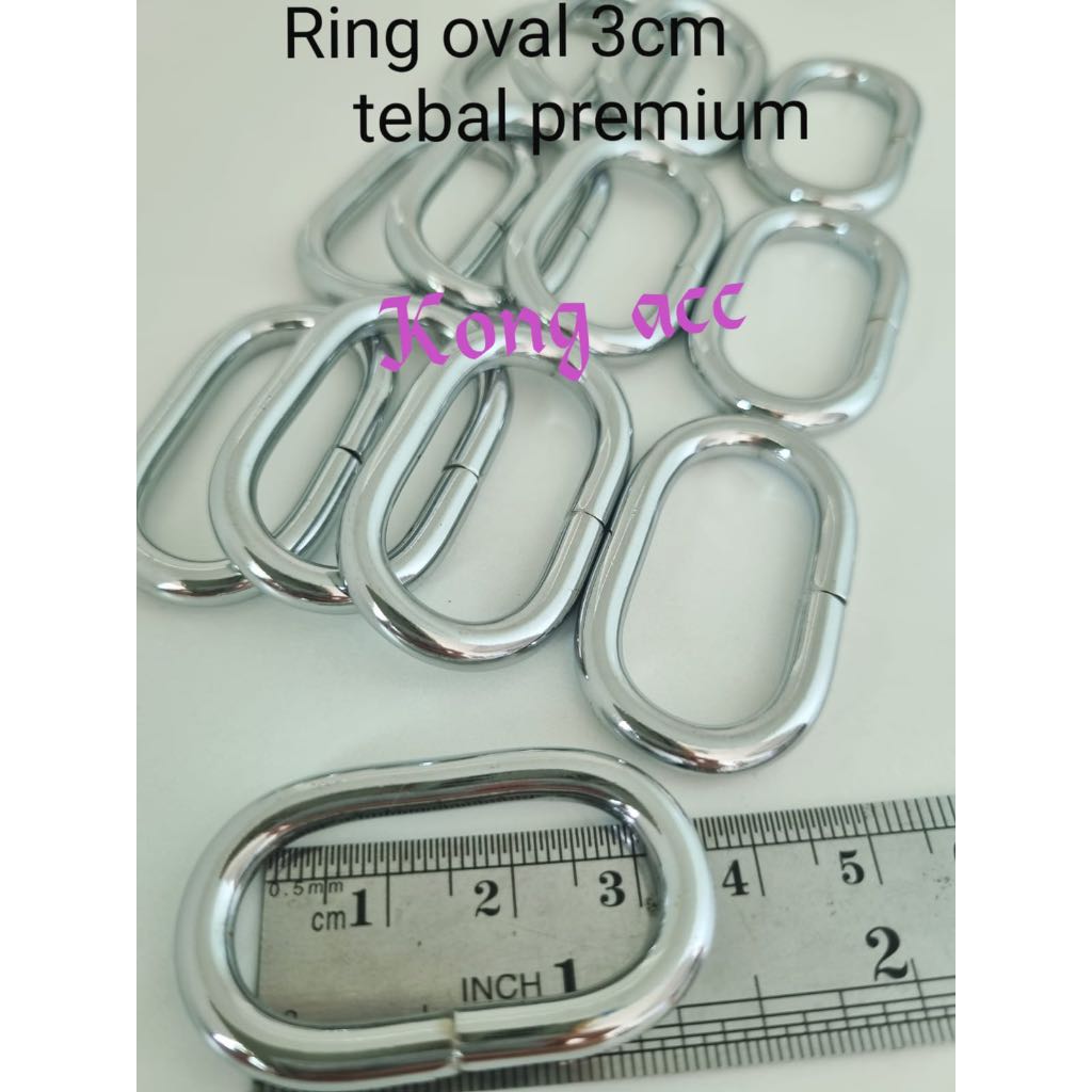 RING TAS OVAL 3CM TEBAL PREMIUM / pcs