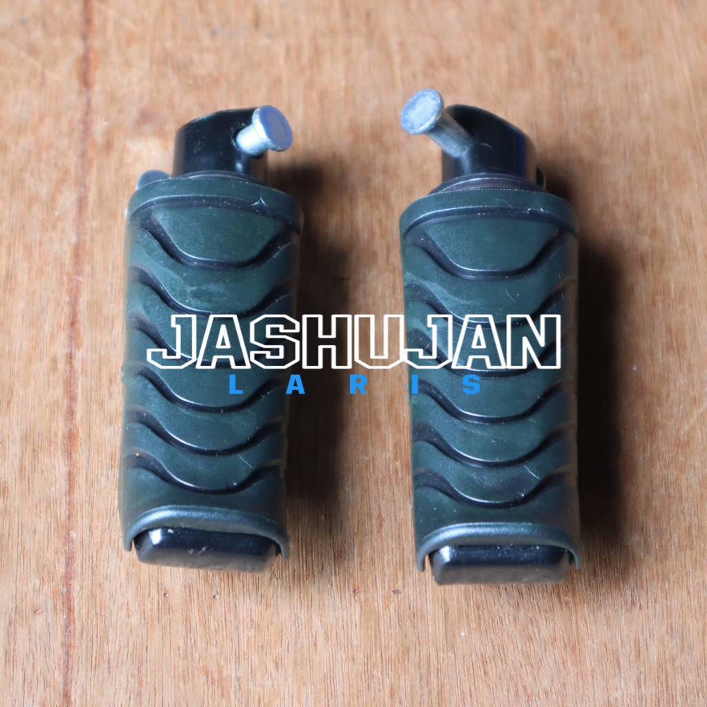 Footstep Pijakan Kaki Belakang Motor Alas Kaki Foot Step Karet Besi model Standar