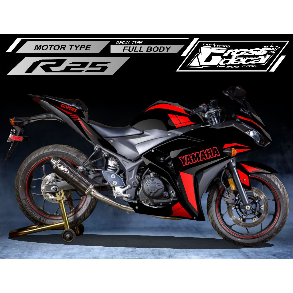 DECAL STICKER R25 FULL BODY DECAL STIKER R25 FULL BODY