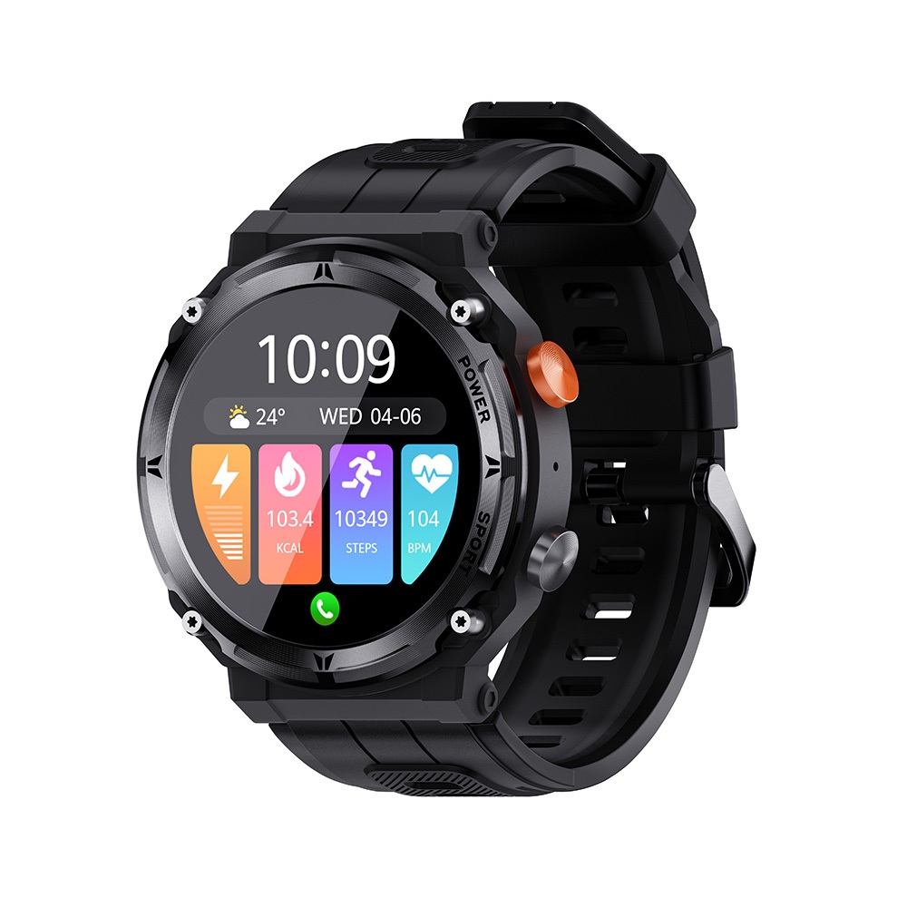 Skmei jam tangan smartwatch pria original 100 jam outdoor anti air 1atm for android ios-hitam