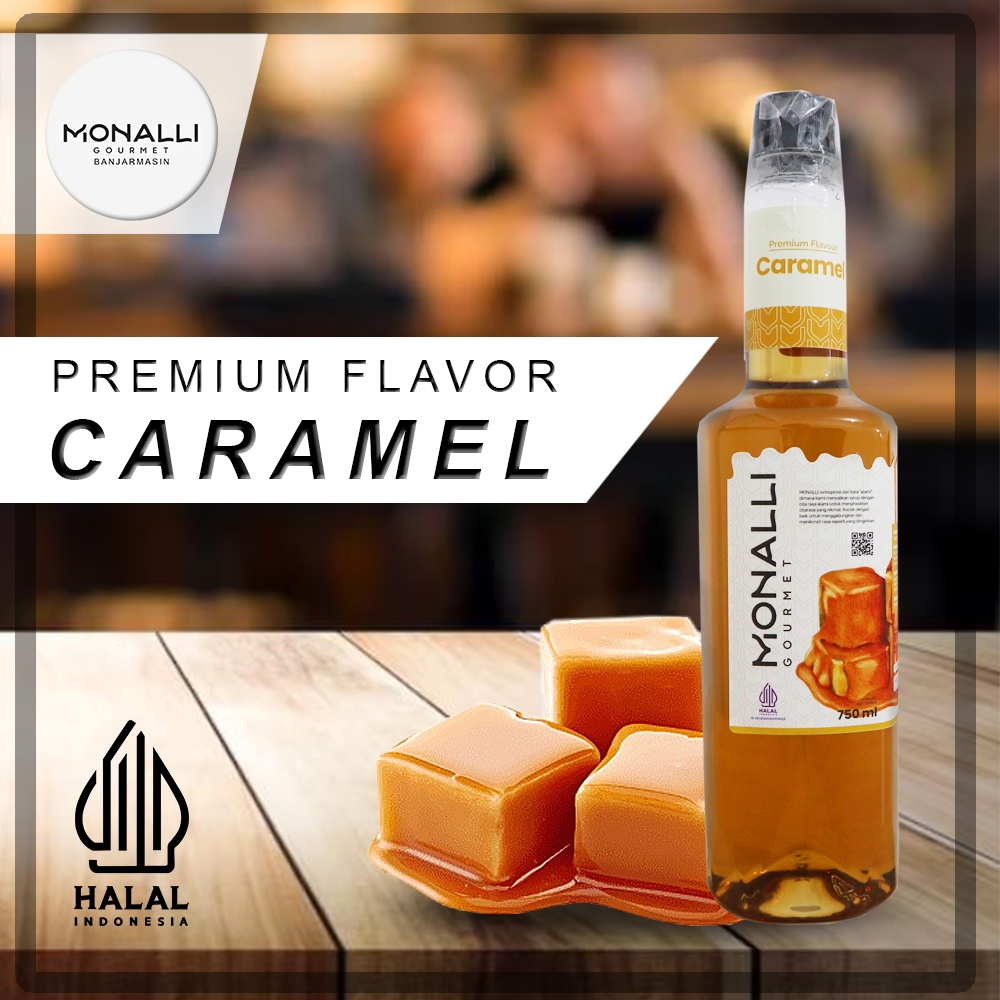 

Monalli Premium Syrup Caramel 750 mL - Sirup Rasa Karamel Premium untuk Resto / Cafe