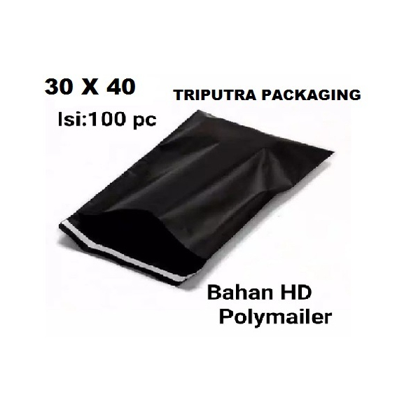 

plastik packing polymailer 30x40 hitam