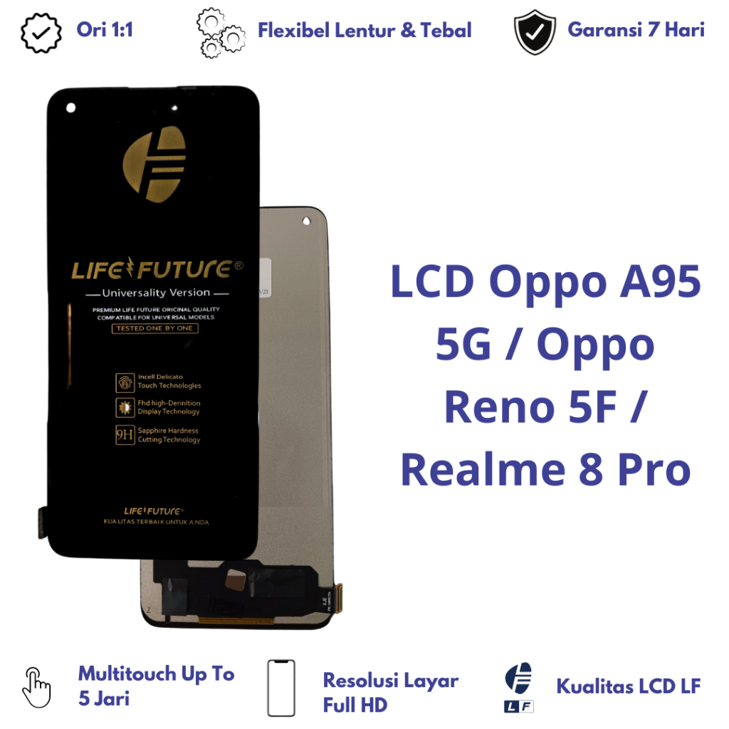 LCD OPPO A95 5G / RENO 5F / REALME 8 PRO FULLSET TOUCHSCREEN