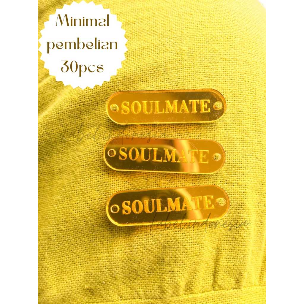 (GOLD)LABEL HIJAB AKRILIK | LABEL BAJU | MERK | LOGO | BRAND | LOGO JILBAB | KERUDUNG