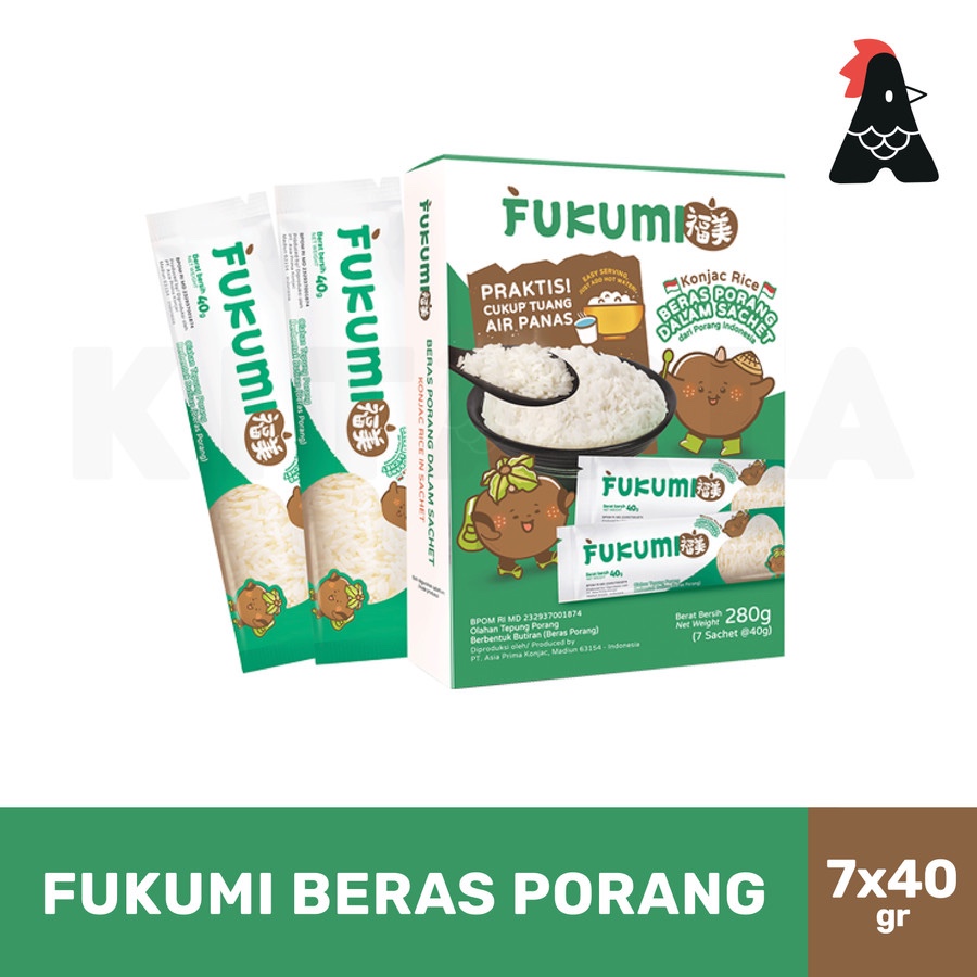 

FUKUMI beras porang sachet 1 box - 7x40gr