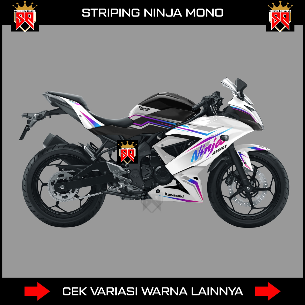 DECAL STRIPING NINJA 250 MONO SL / STICKER KAWASAKI NINJA MONO 250RR