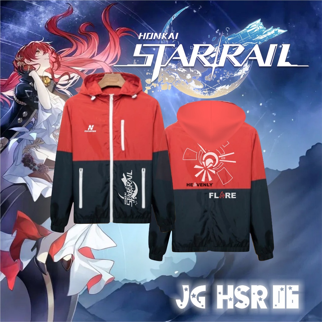 Jaket Game Honkai Star Rail Himeko Windbreaker Jacket JG HSR 06