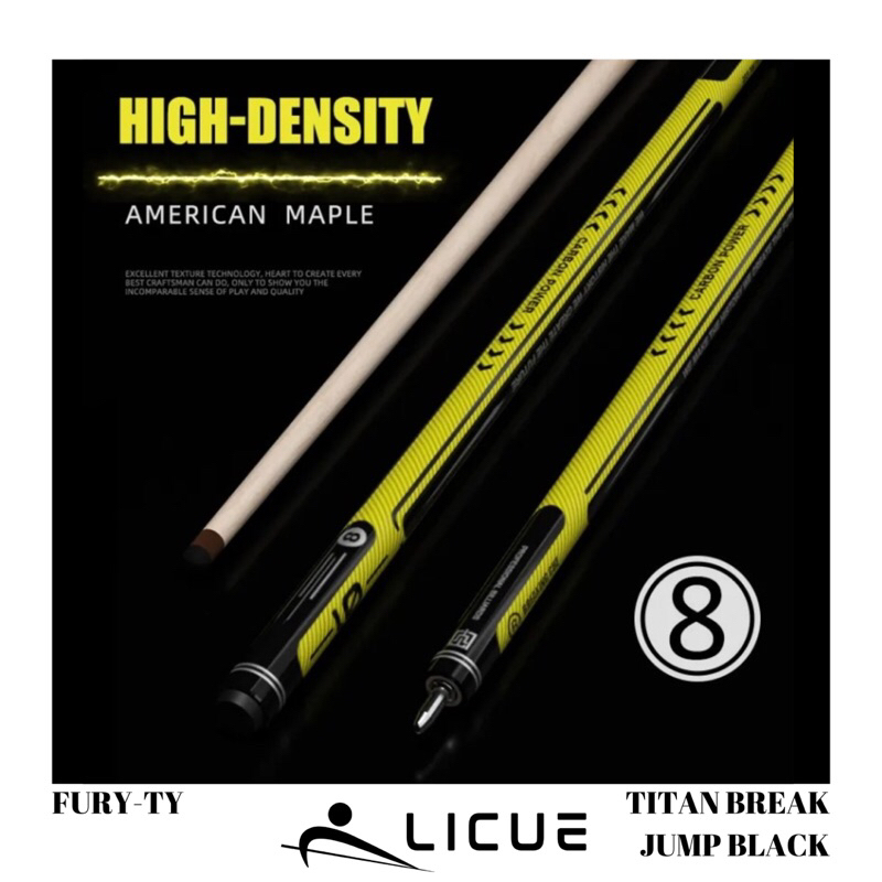 BREAK JUMP CUE STICK // BILLIARD CUE // FURY TY-TITAN BREAK JUMP