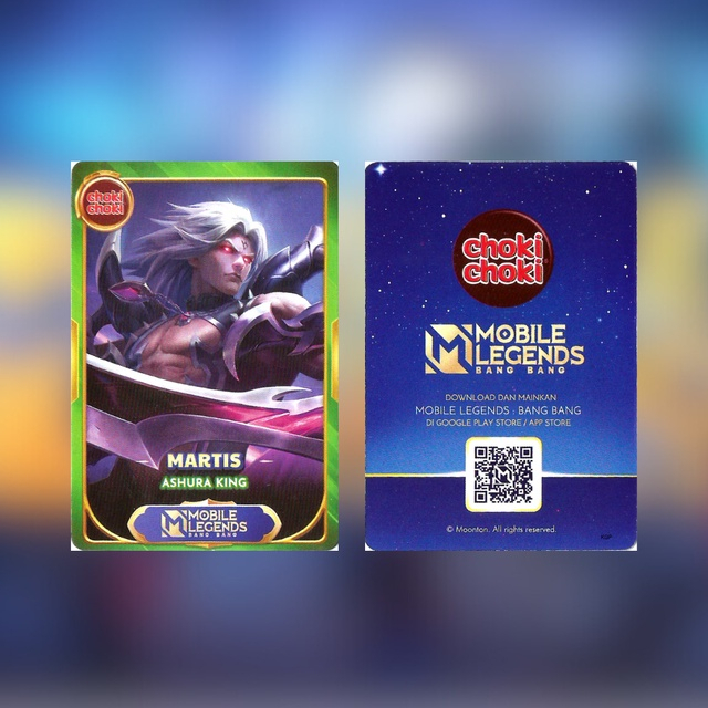 Kartu Mobile Legends Choki Choki Martis Ashura King