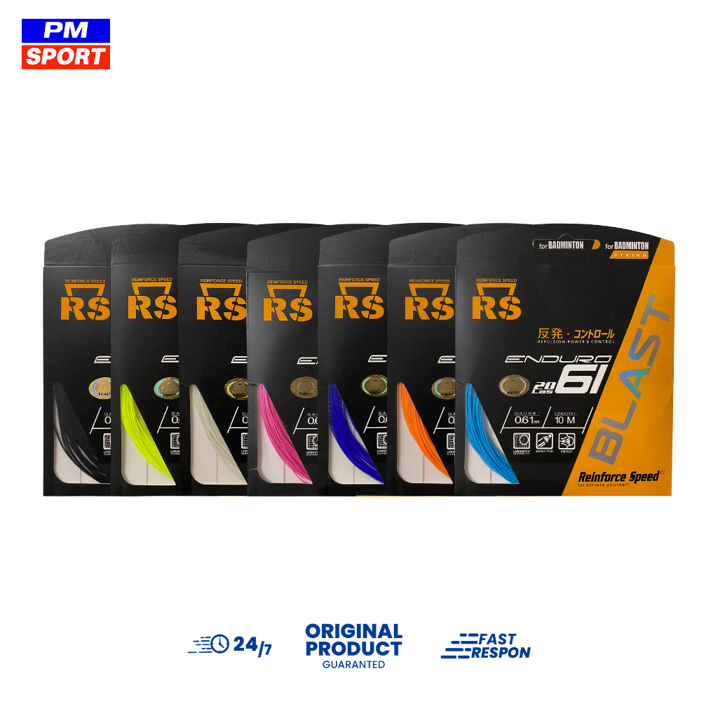 SENAR RAKET BADMINTON STRING RS REINFORCE SPEED ENDURO 61 BLAST ORIGINAL