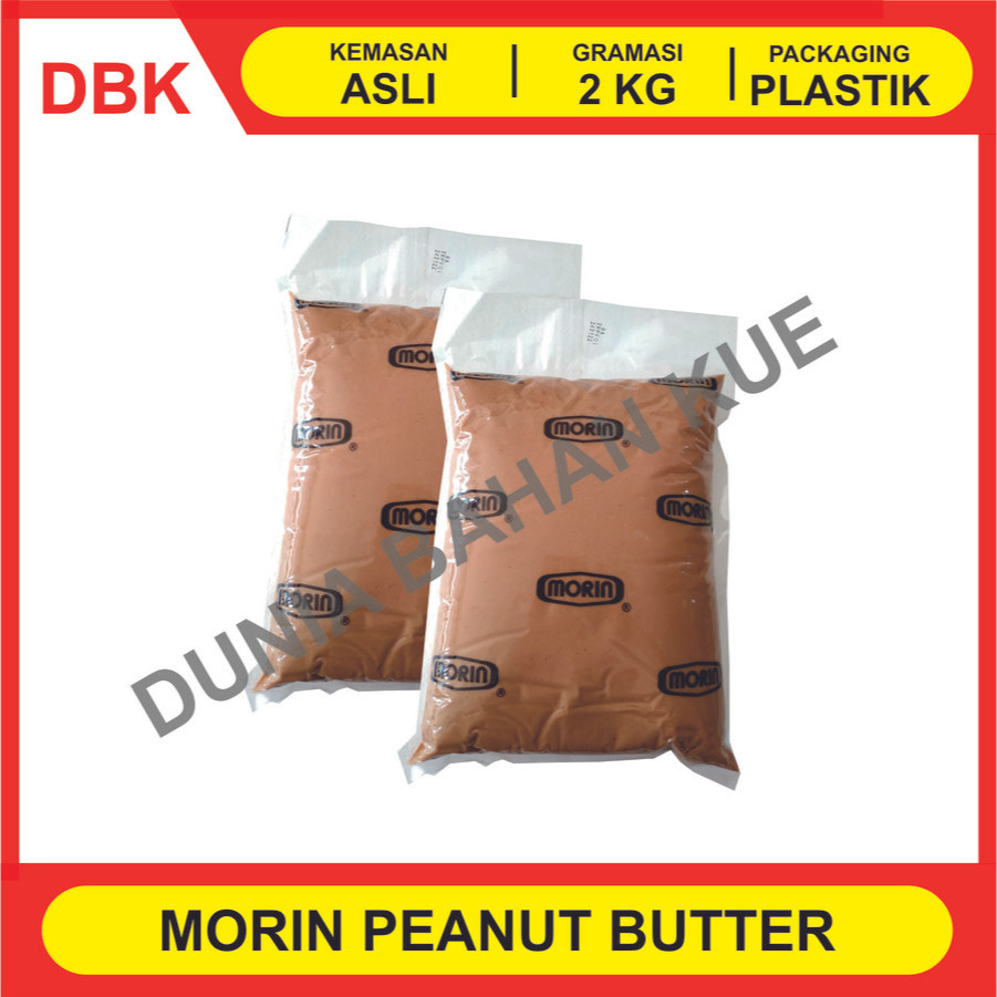 

MORIN PEANUT BUTTER CREAMY / SELAI KACANG PINDEKAS 2 KG - 1 DUS 5 PCS