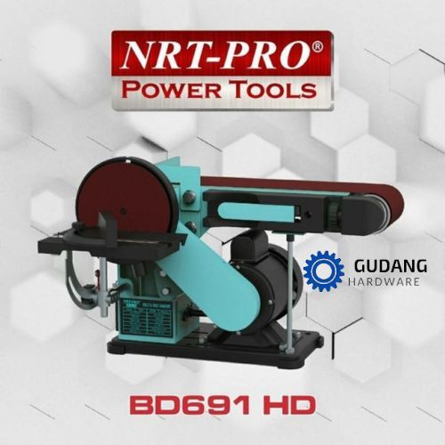NRT-PRO type 691HD Mesin amplas duduk belt disc sander 6" 100 X 914