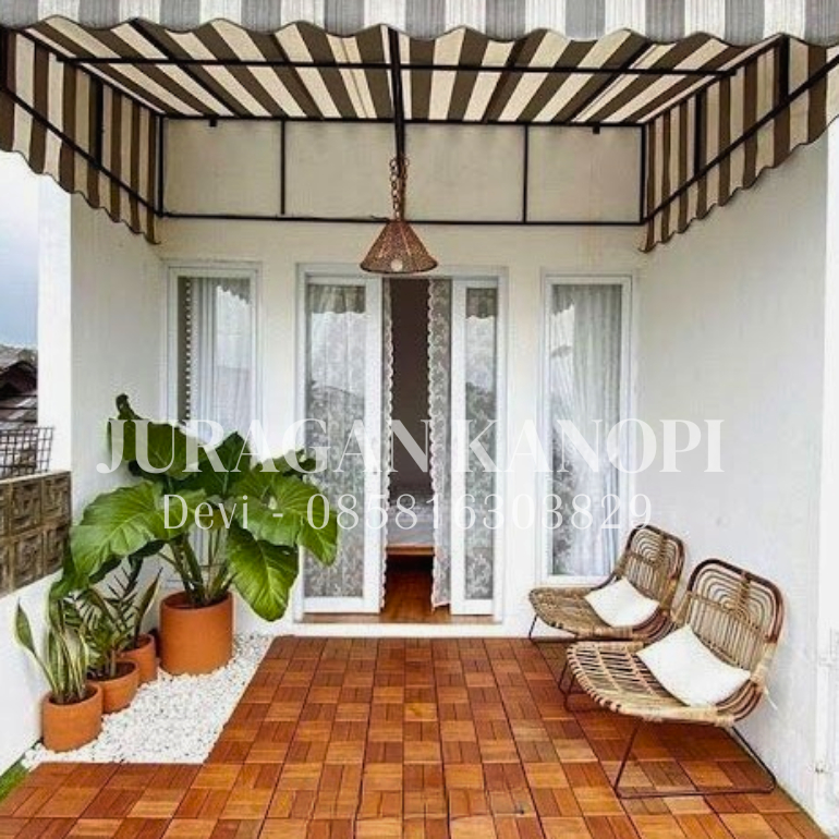 awning gulung lipat manual atau otomatis | Canopy kain Berkualitas Malang