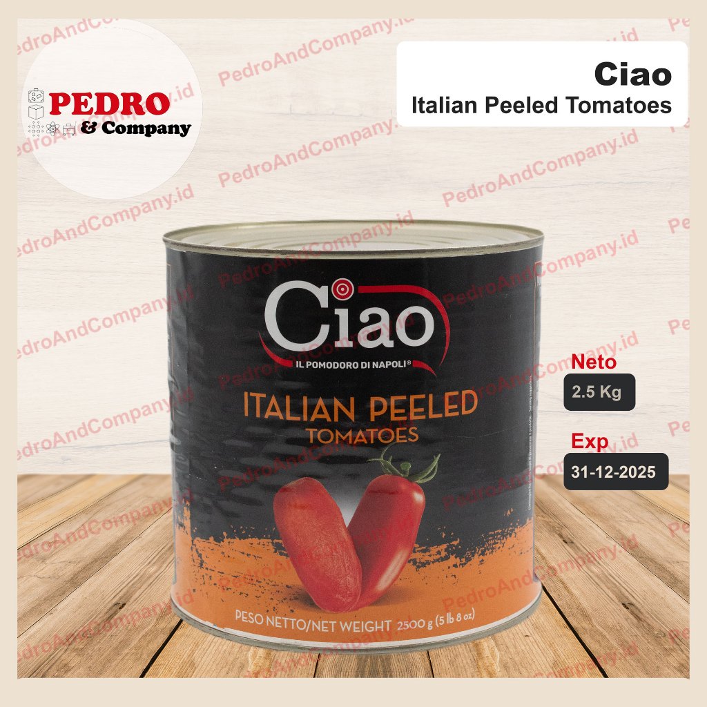 

Ciao italian peeled tomatoes 2500 gram - tomat kupas dalam kaleng