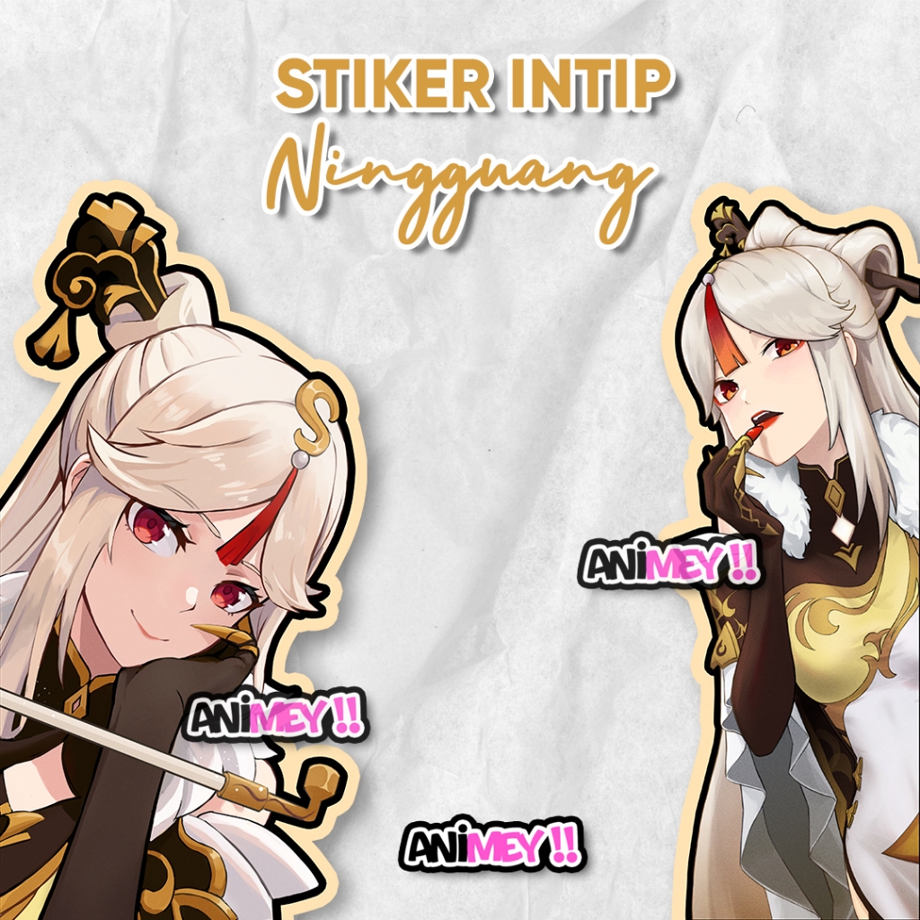 

Stiker Intip Samping Ningguang Genshin Impact / stiker Waterproof