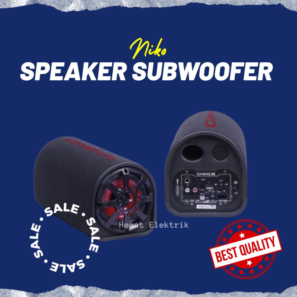 Speaker Bluetooth Bass Aktif Subwoofer Niko GL Series Untuk Karaoke dan Mobil