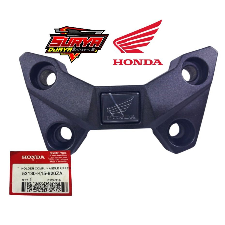 Raiser dudukan stang atas holder comp upper honda cb150r led new 2015 - 2021 original 53130-K15-920Z