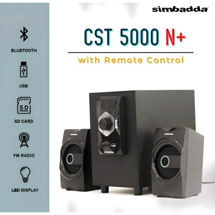 Simbadda Speaker Bluetooth CST5000N+ / CST 5000N+ Garansi Resmi - Ori