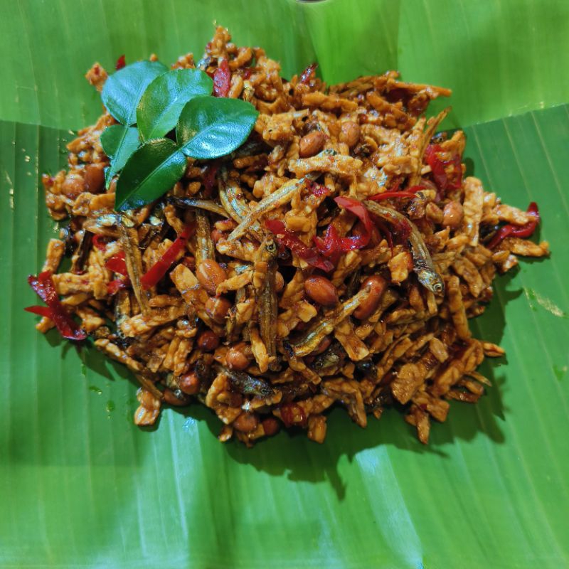 

Kering tempe teri kacang 500gr - 1000gr orek tempe teri kacang