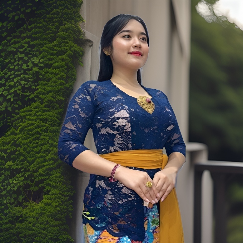 Kebaya Bali Kekinian Tanpa Furing Jahitan Rapih