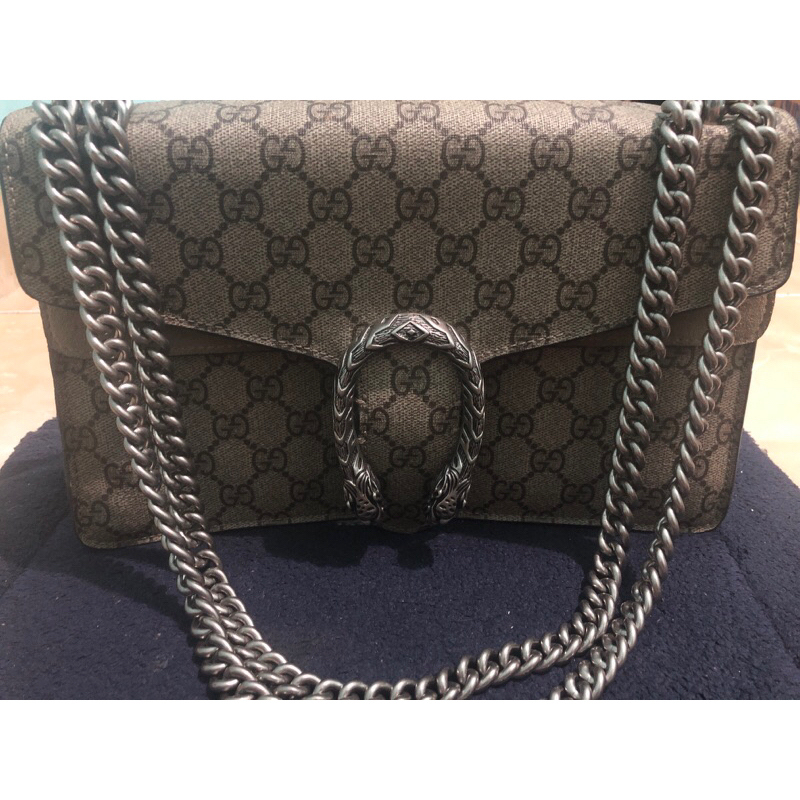 Gucc* GG Supreme Monogram Dionysus Shoulder Bag 400249 (Gucong Dionysus)