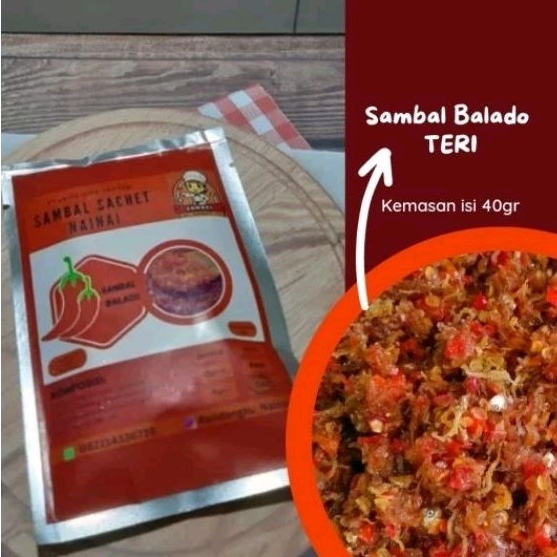 

SAMBAL BALADO SACHET TERI (ISI BERSIH 40-45GR)