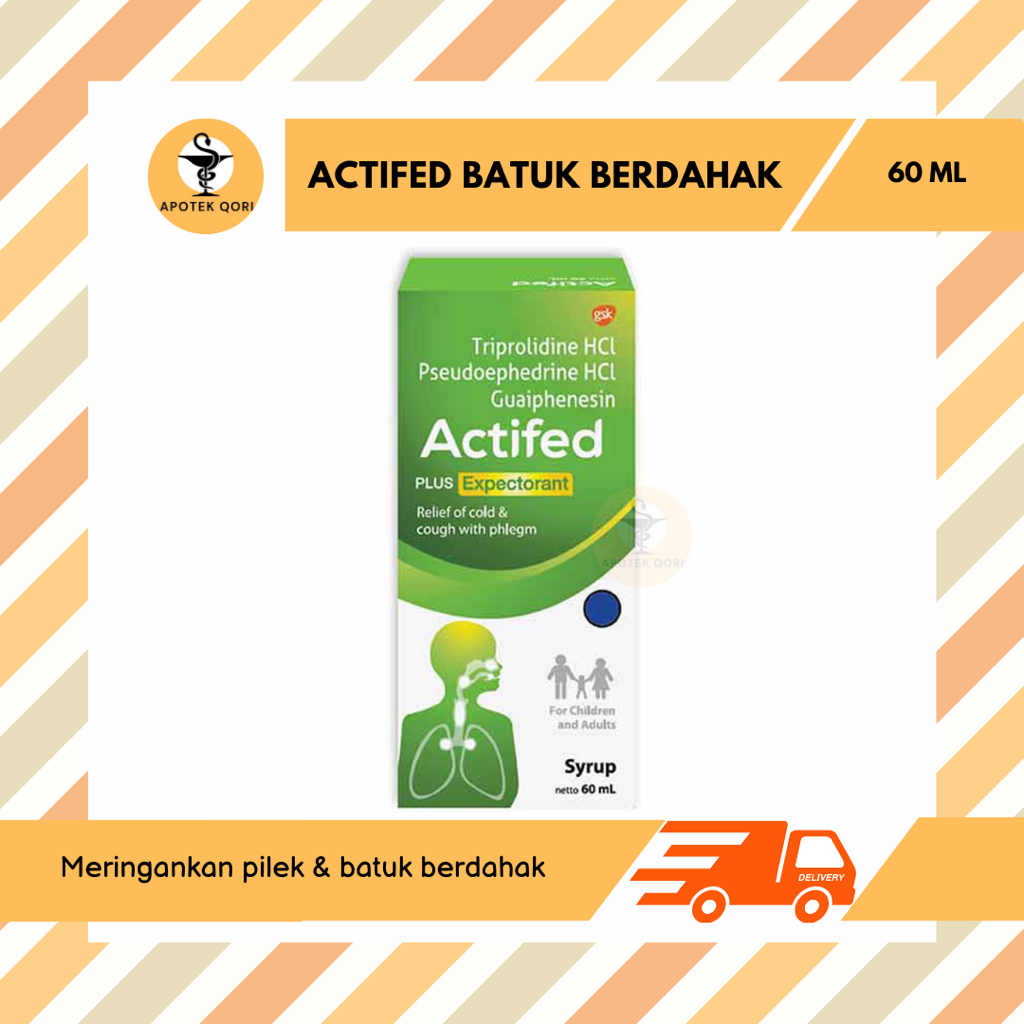 ACTIFED FLU BATUK BERDAHAK 60 ML/ACTIFED HIJAU