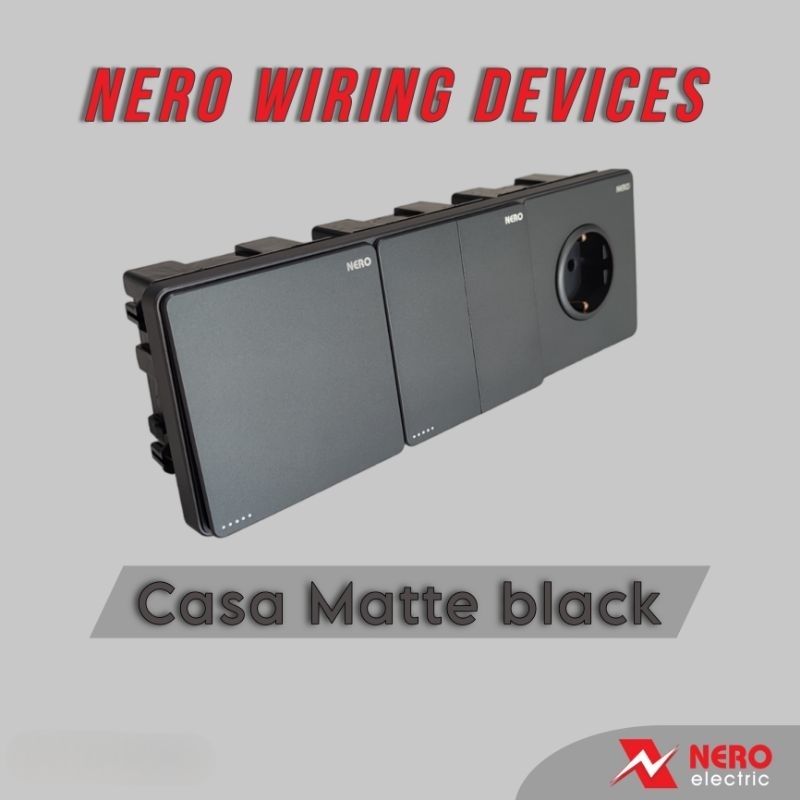 NERO Saklar Casa Matte Black