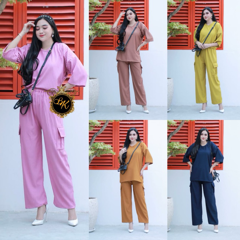 One Set Knit Terbaru Ld 140 | One Set Jumbo ld 140| Setelan wanita Terbaru 2023