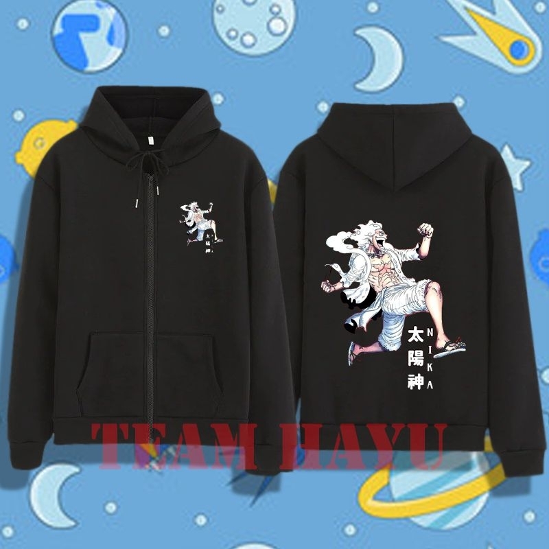 HOODIE ZIPPER UNISEX LUFFY GEAR 5
