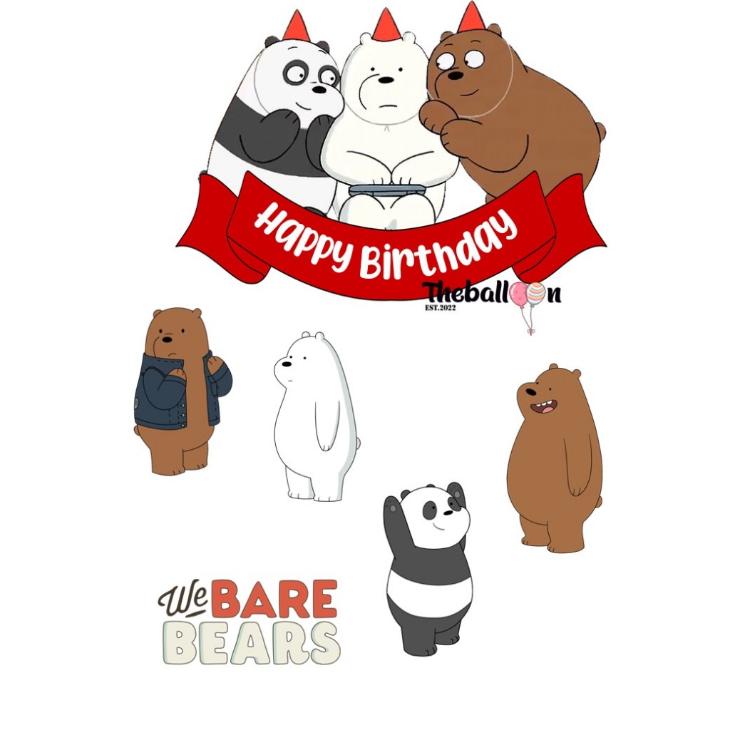 Topper Cake We Bear Bears