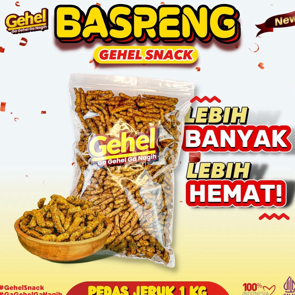 

[۞R33(] GEHEL BASRENG 1 KG (Edisi Terbatas) - Makanan Ringan [206]