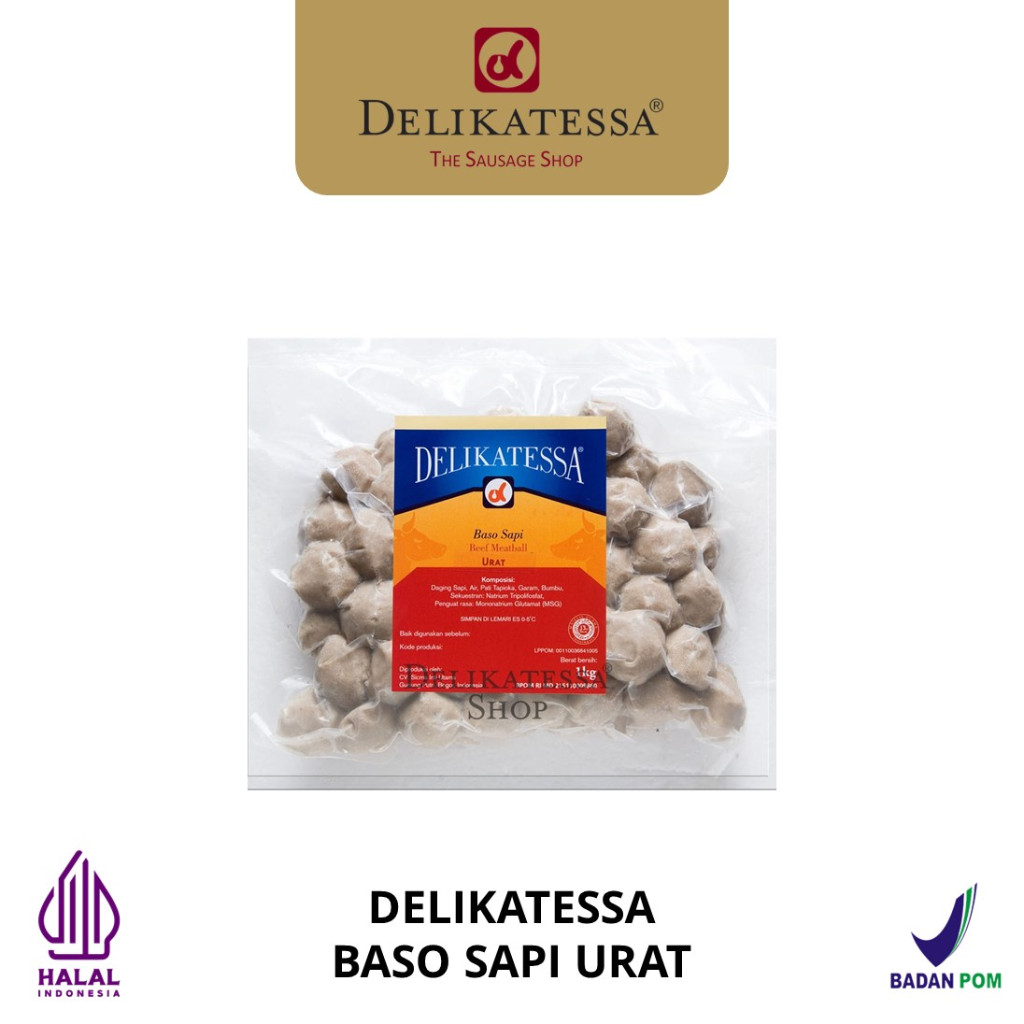 

Delikatessa Baso Bakso Sapi URAT (KG) Halal Horeca