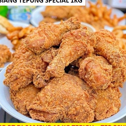 

Readystock Tepung Biang Special Fried Chicken 1kg - Tepung Bumbu Fried Chicken Special 1000 gram
