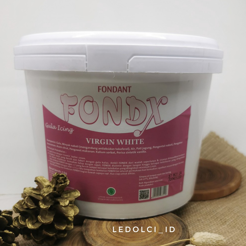 

Disk0n TERMURAH! FONDX VANILLA VIRGIN WHITE FONDANT VANILLA 500 GR [40]