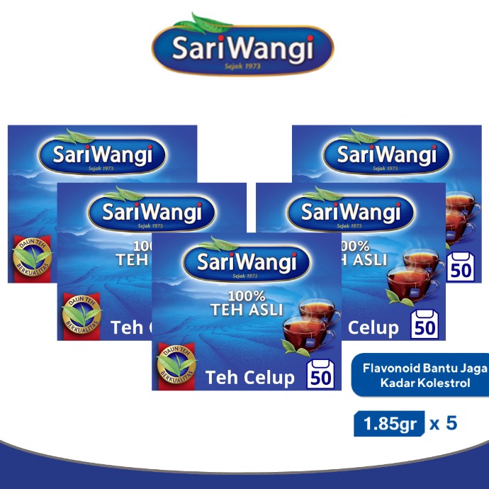 

KODE EUO171 Sariwangi Teh Hitam Asli 1.85g Isi 50 Multipack (Isi 5)