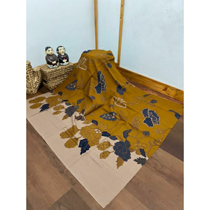 kain batik kekinian motif bunga mawar