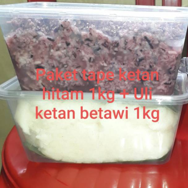 

MODEL CVK345 Tape ketan hitam 1 kg + uli betawi 1kg /ready