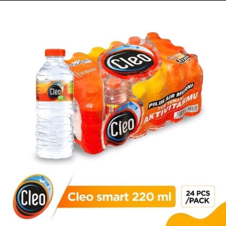 

[℠V14➢] Air Mineral Cleo 220ml (isi 24btl) Barang Terupdate
