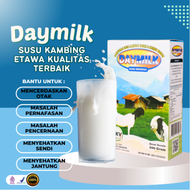 

DAYMILK RASA ORIGINAL - SUSU KAMBING ETAWA - Daymilk Susu Kambing Etawa Halal dan BPOM - 200 Gram