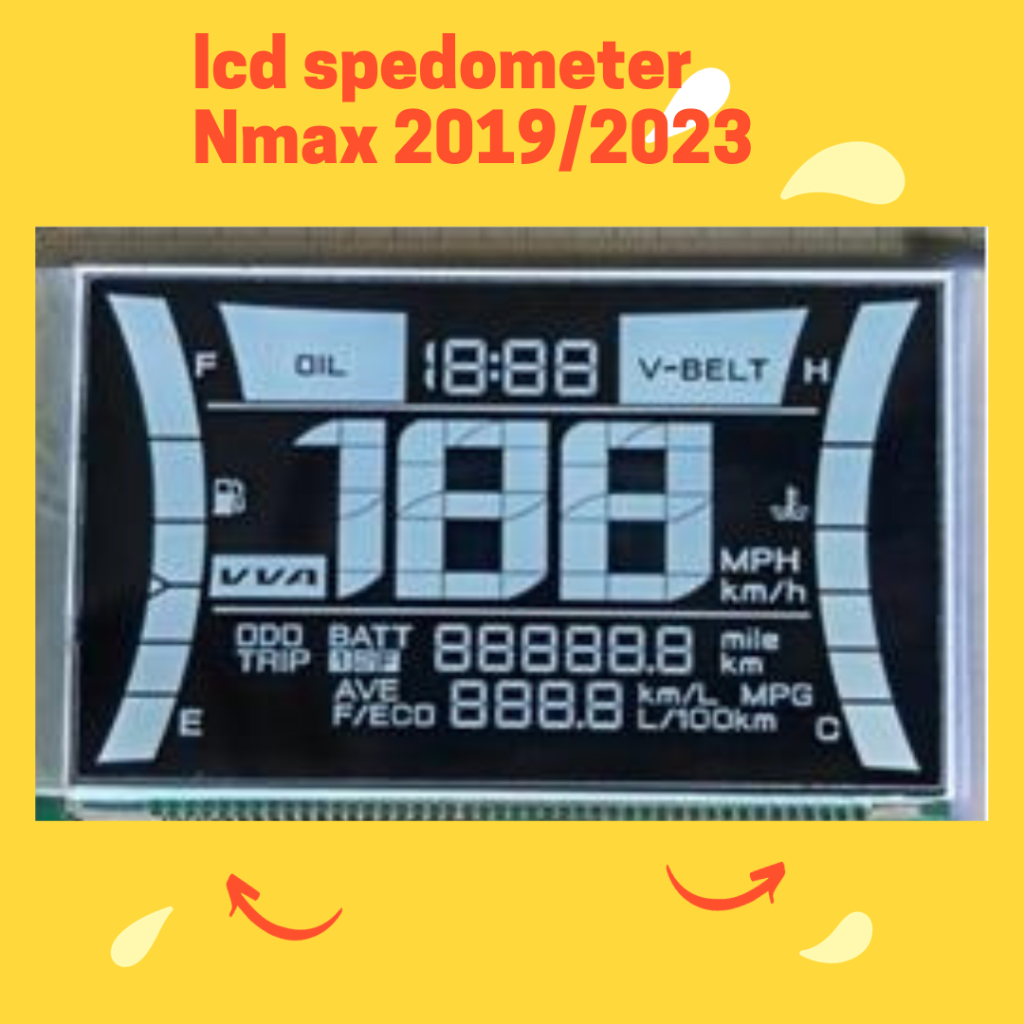 Lcd spedometer yamaha Nmax 2019/2023 standar original Asli
