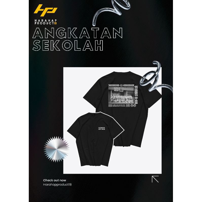 KAOS CUSTOM ANGKATAN SEKOLAH / KELAS