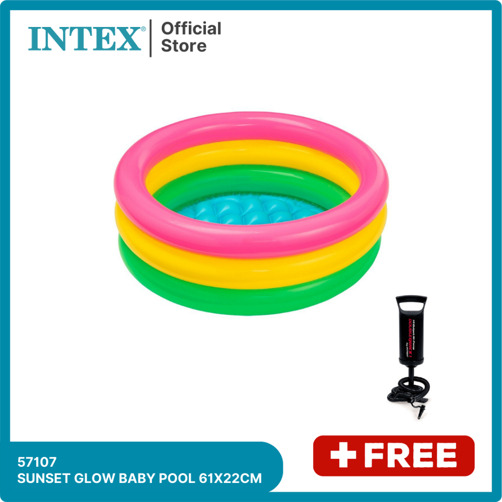 INTEX Kolam Renang Anak Sunset Glow Baby Pool 58924