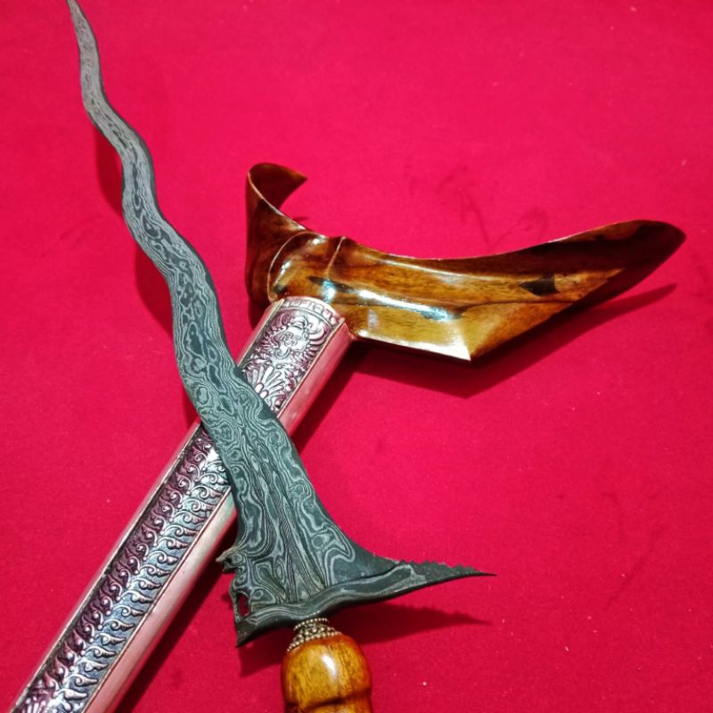 Keris Singo Barong Luk 7 Pamor Wos Wutah Gagah Istimewa