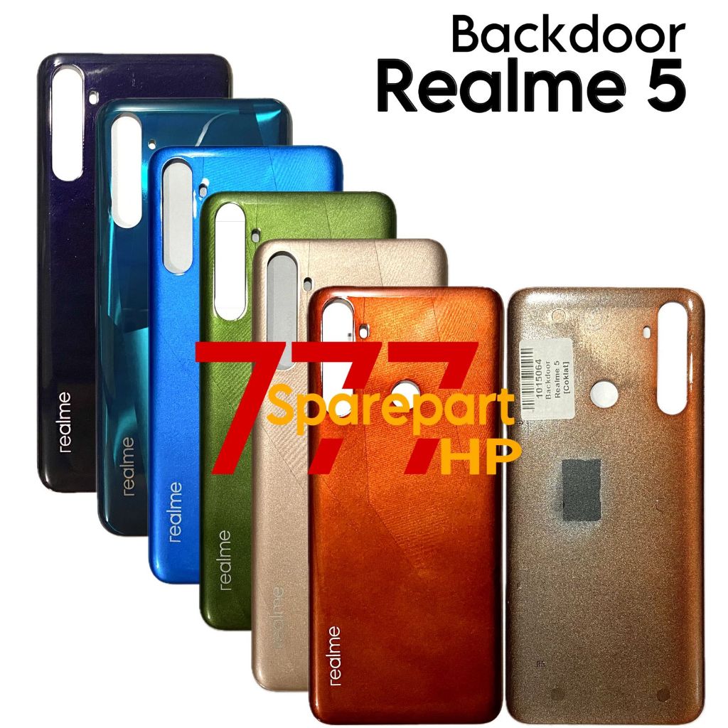 Backdoor Realme 5 / RMX1911 / RMX1919 / RMX1927 - Penutup Tutup Baterai Casing Belakang Backcase Bac