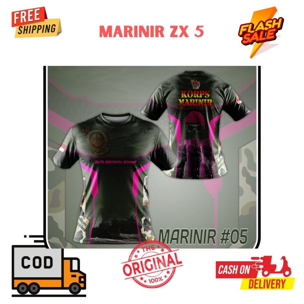 JERSEY MARINIR ZX 5 FULLPRINT SUBLIME / KAOS MARINIR DRIFIT / JERSEY MARINIR / FULL PRINTING