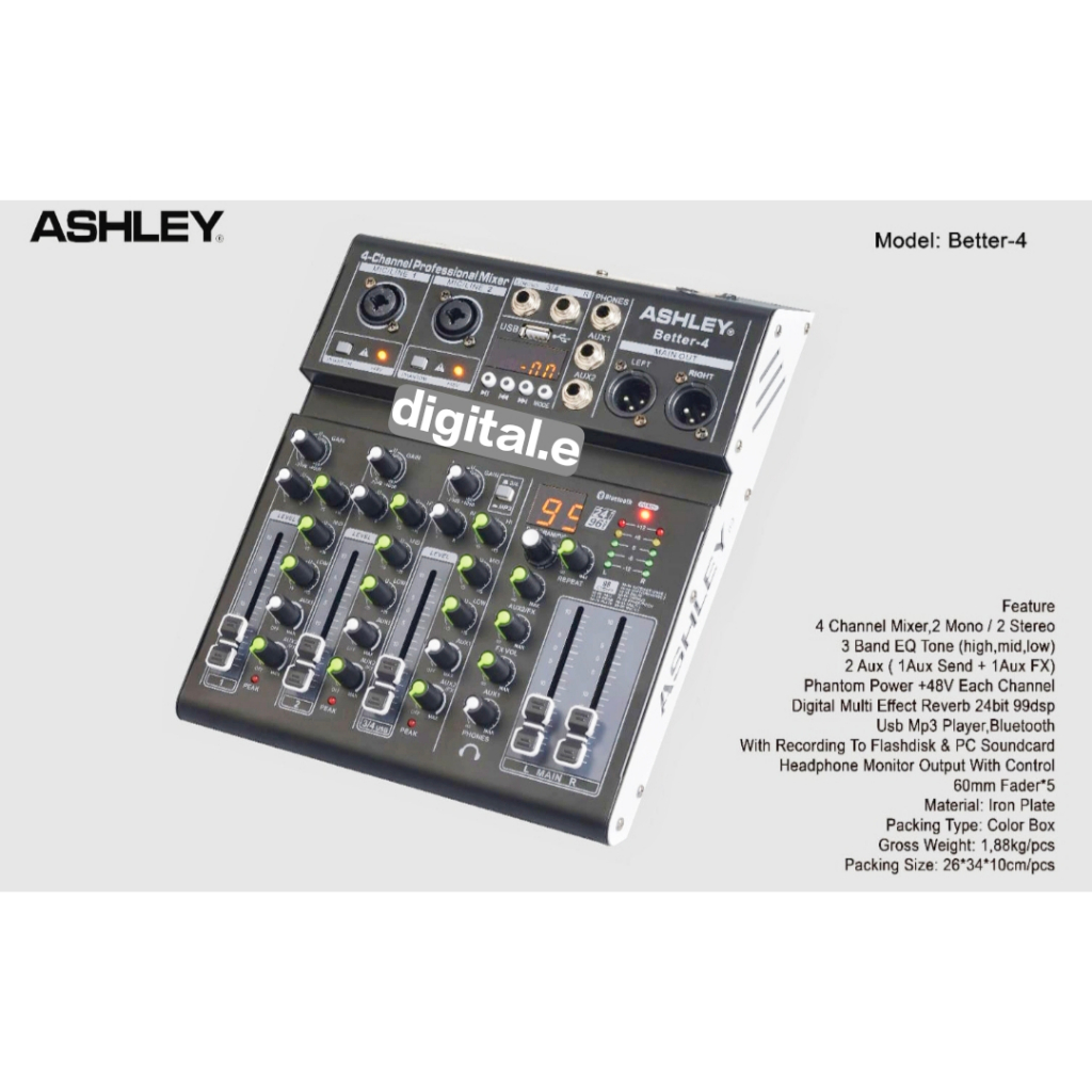 Mixer Ashley better 4 original 4 channel