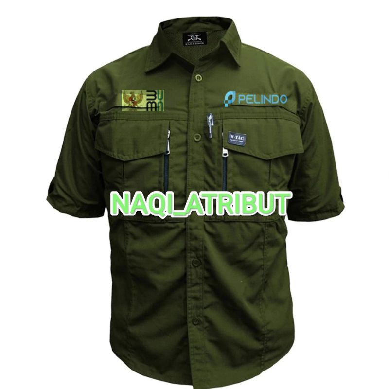 KEMAJA TACTICAL W-TAC PELINDO LENGAN PENDEK FULL BORDIR