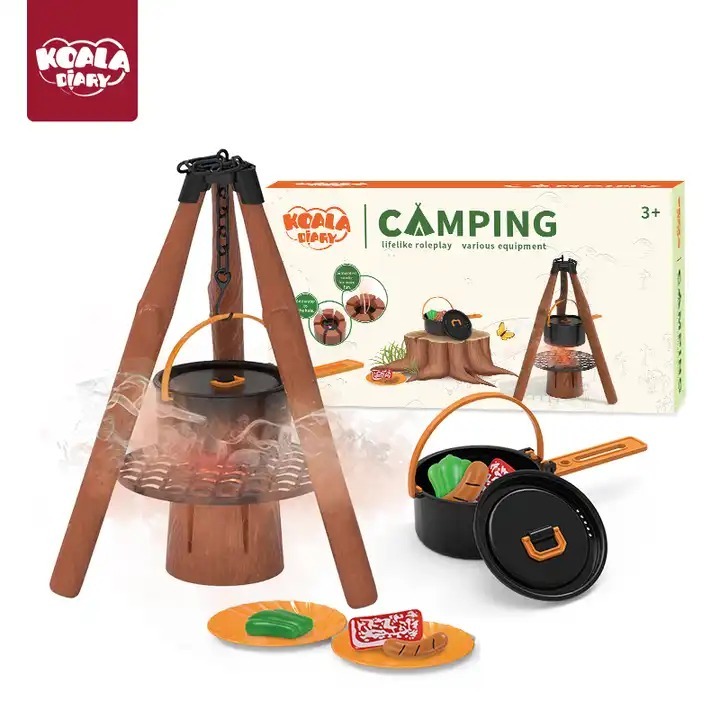 

Koala Diary Camping Set 8 Pcs Mainan Berkemah Api Unggun Masak Cooking Perlengkapan Penjelajah Anak