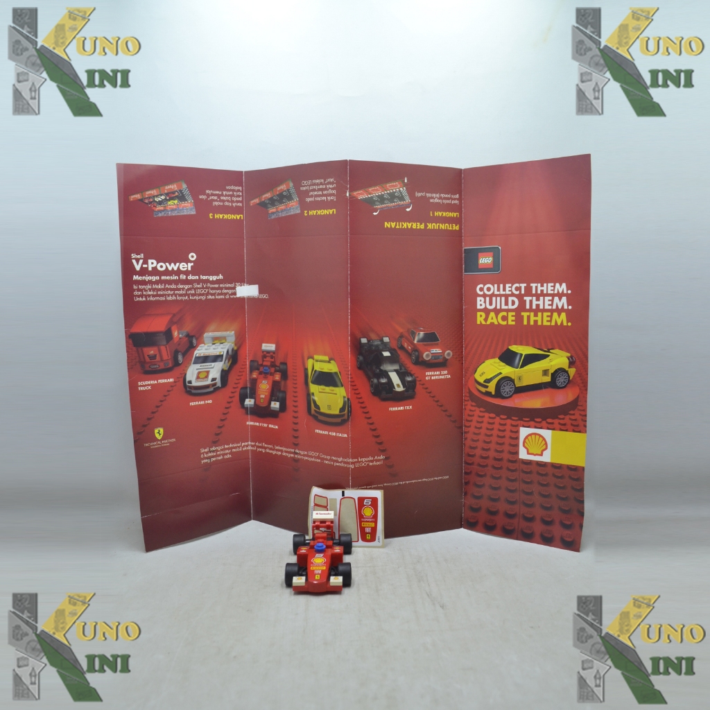 MINIATUR LEGO SHELL FERRARI F150 ITALIA, ORIGINAL - Series 1, 2014